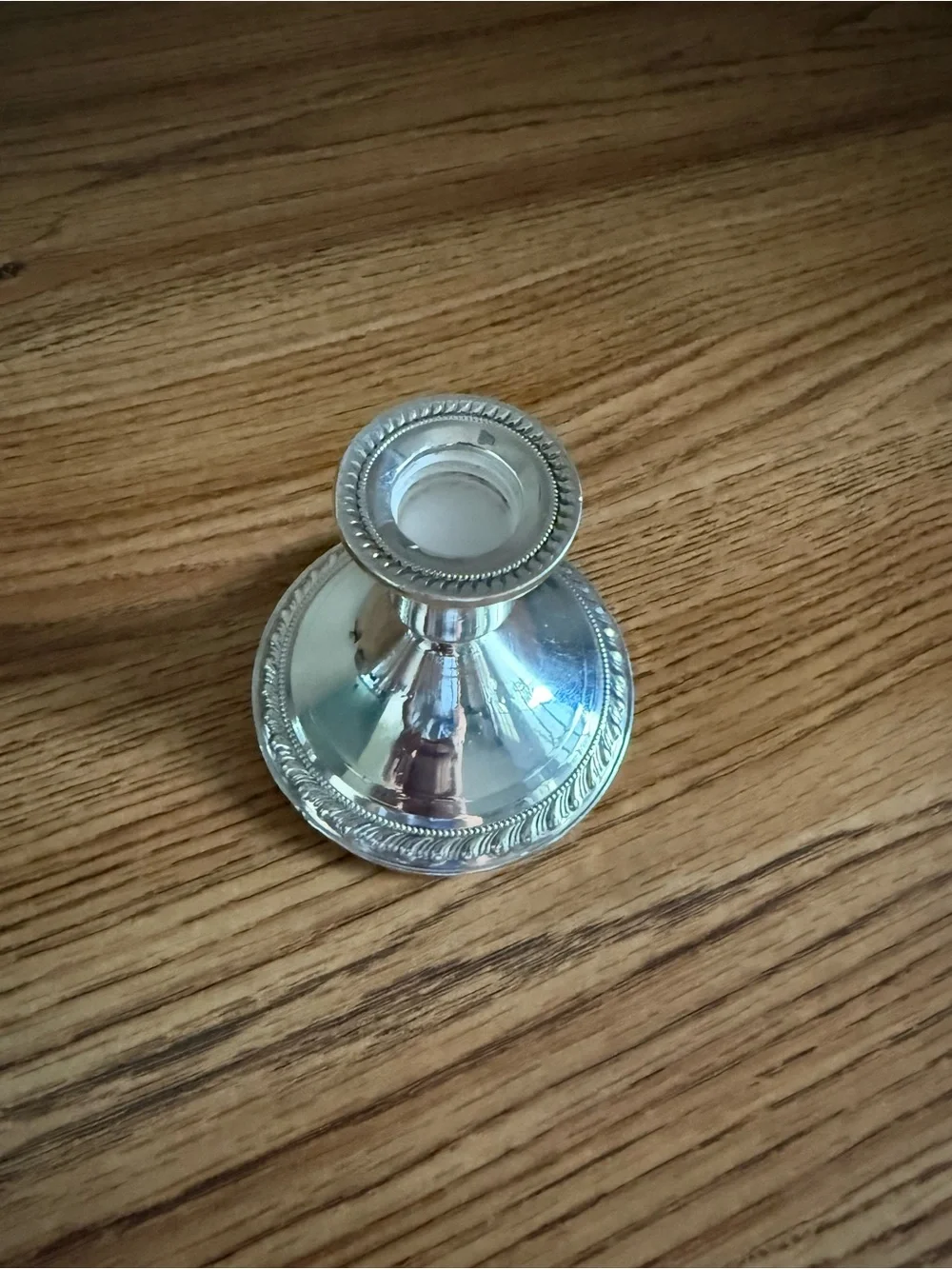 Duchin Creation 925 Sterling Silver Weighted Candlestick Candle Holder